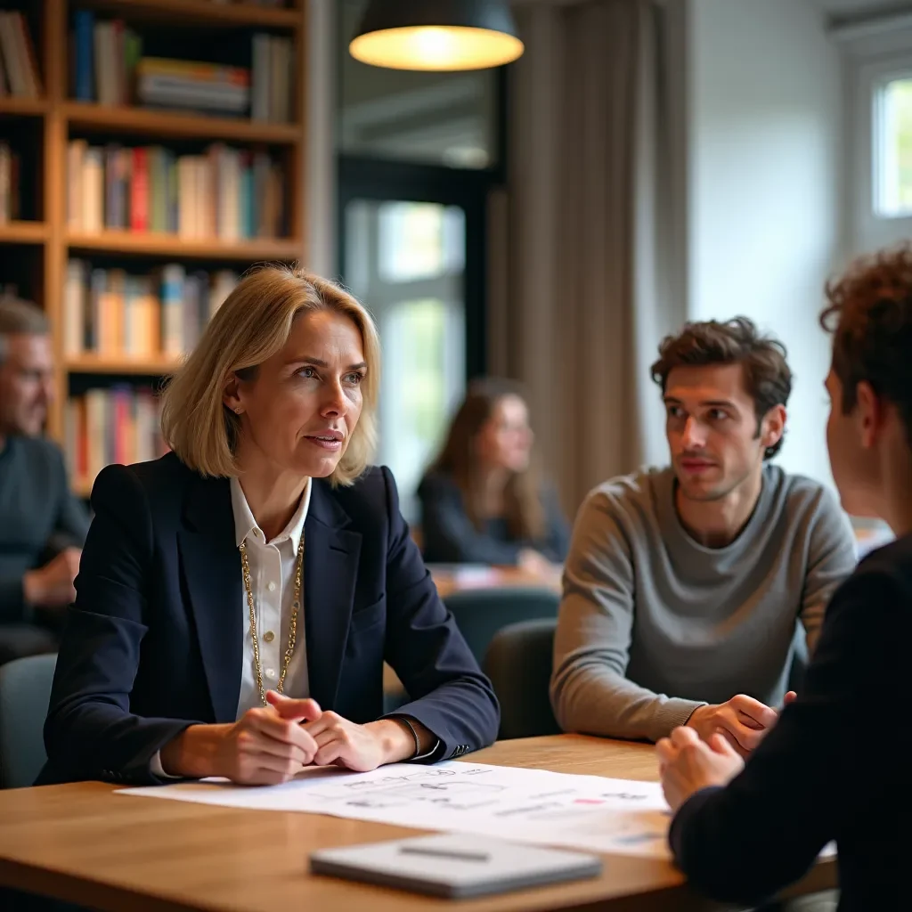 Professional team collaboration